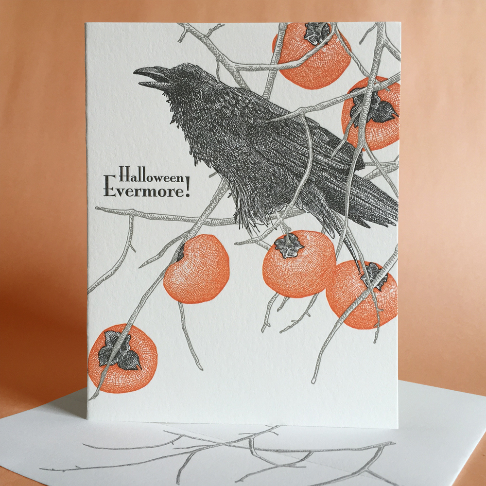 Persimmon Halloween Card