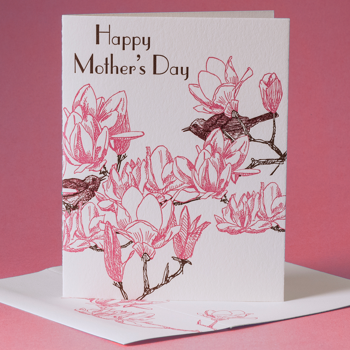 Japanese Magnolia Mother's Day card by Painted Tongue Press