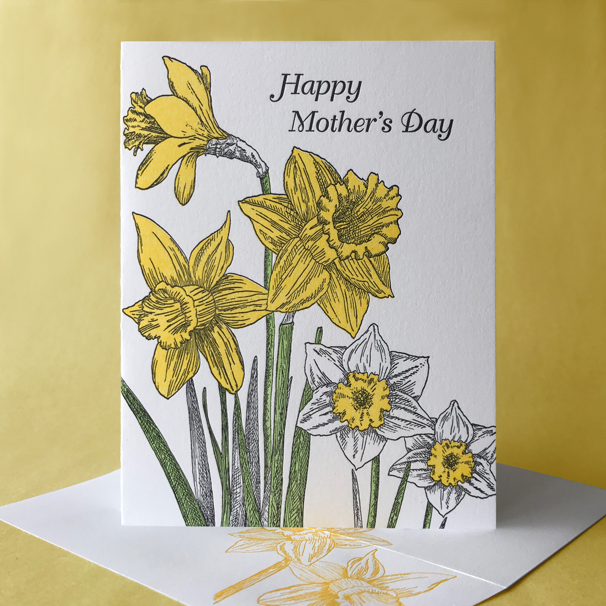 Daffodil Mother's Day card