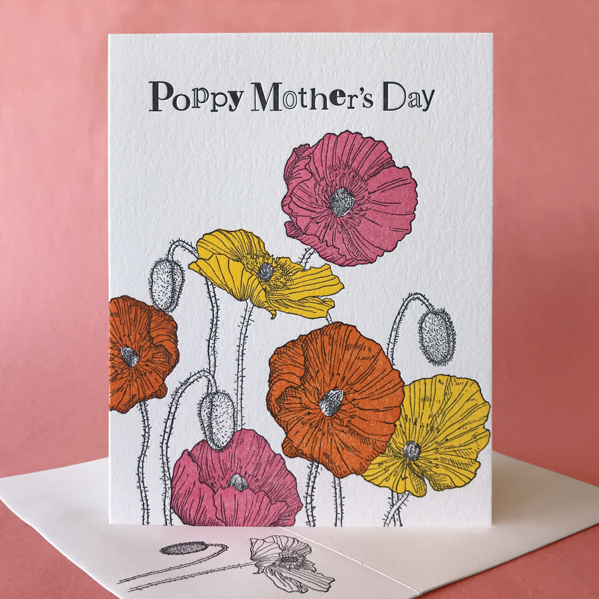 Icelandic Poppy Mother's Day card