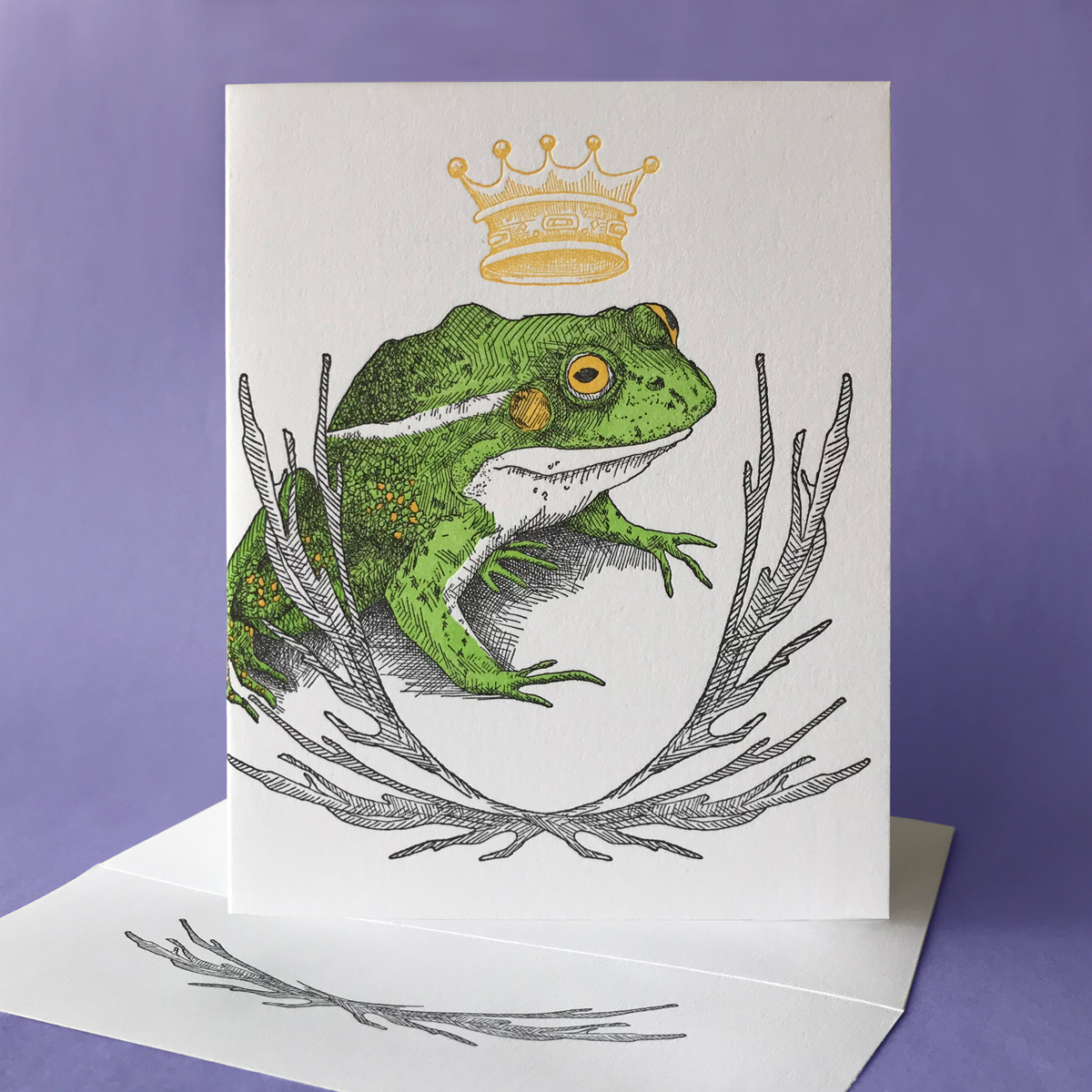 Water Sprite with Frog note card