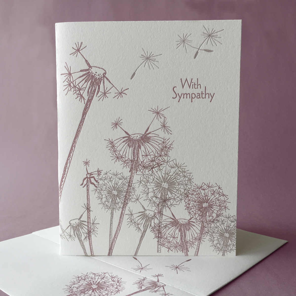Dandelion Sympathy card