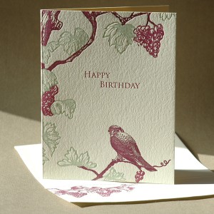 Grapevine Birthday Card