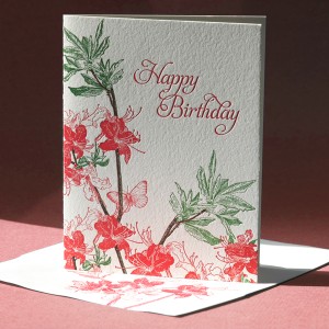 Azalea Birthday Card