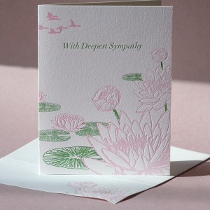 Lotus Sympathy Card