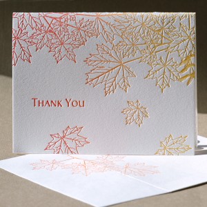 Maple Thank You Card