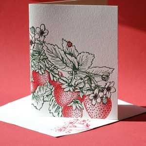 Strawberry Note Card