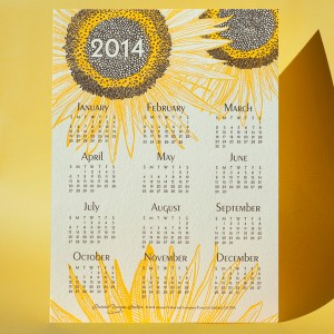 Sunflower Calendar 2014