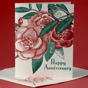 Camellia Anniversary Card