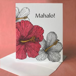 Hibiscus Mahalo card