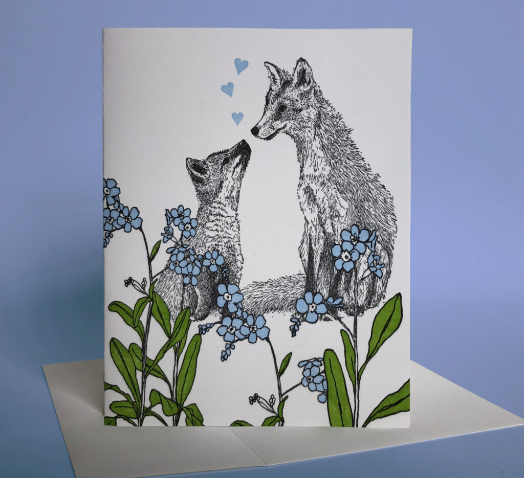 Forget-me-not Love card